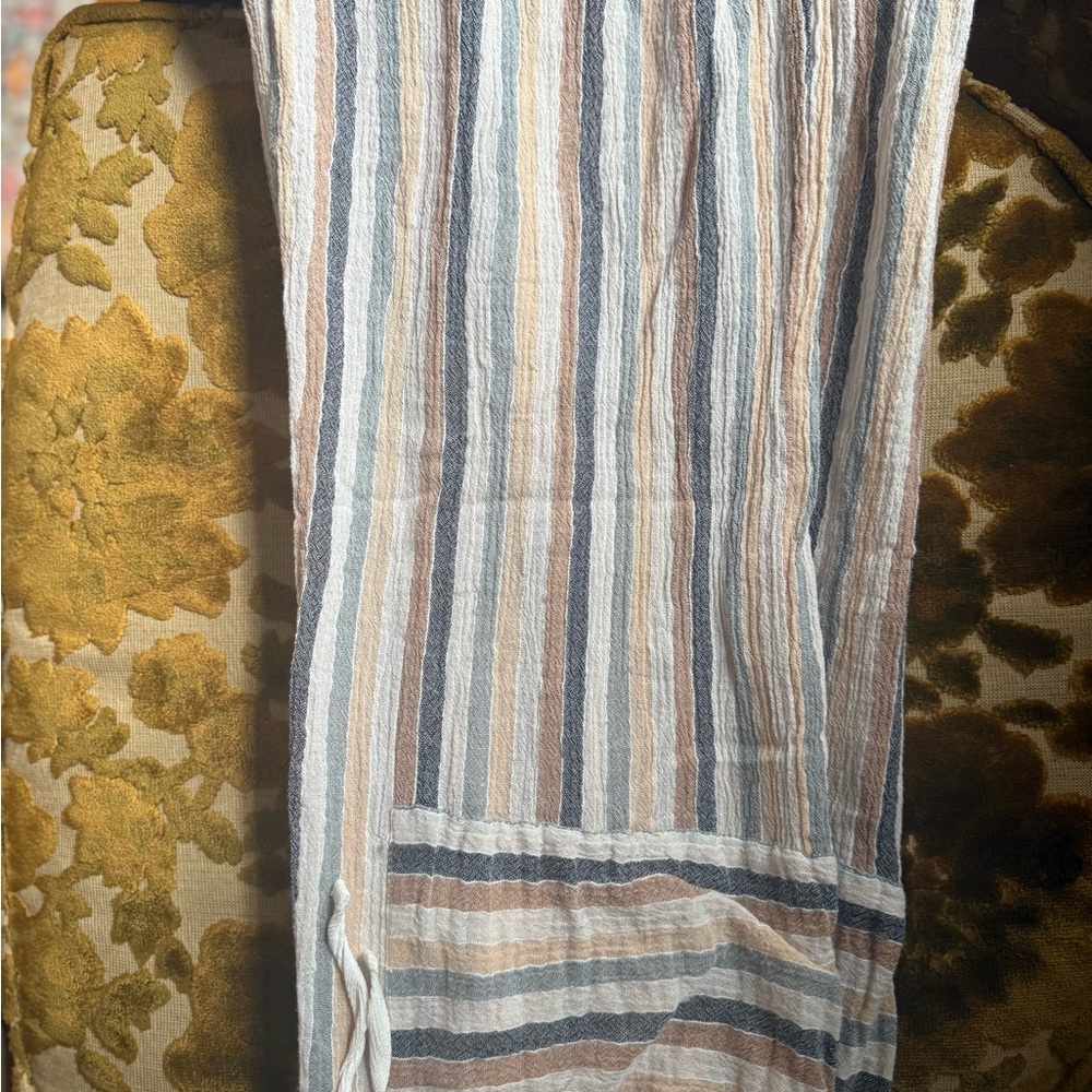Free People 100 Cotton Striped Wide-Leg Pants - Picture 7 of 9